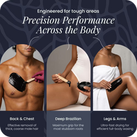 Black Coral hard wax for back, chest, Brazilian, and legs – precision hair removal for all body areas