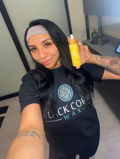 Esthetician using BCW products