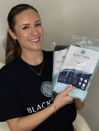 Esthetician using BCW products